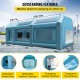 Buy Inflatable Paint Booth 6x3x2.5m Inflatable Tent 210D Oxford Fabric PVC 680W Inflation Blower 330W Fan Portable Inflatable Garage Booth Blue Car Tent Camping Fair