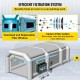 Buy Inflatable Paint Booth 6x3x2.5m Inflatable Tent 210D Oxford Fabric PVC 680W Inflation Blower 330W Fan Portable Inflatable Garage Booth Blue Car Tent Camping Fair