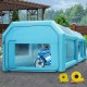 Buy Inflatable Paint Booth 6x3x2.5m Inflatable Tent 210D Oxford Fabric PVC 680W Inflation Blower 330W Fan Portable Inflatable Garage Booth Blue Car Tent Camping Fair