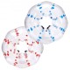 Comprar 2 pelotas de parachoques inflables de 1,5 m x 1,2 m, pelota de rebote inflable con cuerpo de PVC para actividades al aire libre, pelota de parachoques inflable de puntos rojo y azul