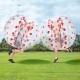 Comprar Bola de Choque Inflable Bola de Choque de Parachoques 1,5 m x 1,2 m Bola de Colisión Humana Bola de Rebote de Burbuja de Cuerpo de PVC Transparente + Bola de Parachoques Inflable de Puntos Rojos