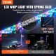 Comprar Látigo de luz LED de 36 pulgadas con base de resorte, aplicación y control remoto RF, impermeable 360° espiral RGB con 2 banderas, iluminación para UTV, ATV, motocicletas, RZR, camiones