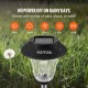 Buy Solar Garden Lights Waterproof IP44 Solar Path Lights 6 Pack Polysilicon Solar Panel Solar Street Lights Outdoor Stainless Steel Black for Pathway Lawn Step Walkway