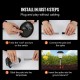 Buy Solar Garden Lights Waterproof IP44 Solar Path Lights 6 Pack Polysilicon Solar Panel Solar Street Lights Outdoor Stainless Steel Black for Pathway Lawn Step Walkway