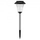 Buy Solar Garden Lights Waterproof IP44 Solar Path Lights 6 Pack Polysilicon Solar Panel Solar Street Lights Outdoor Stainless Steel Black for Pathway Lawn Step Walkway