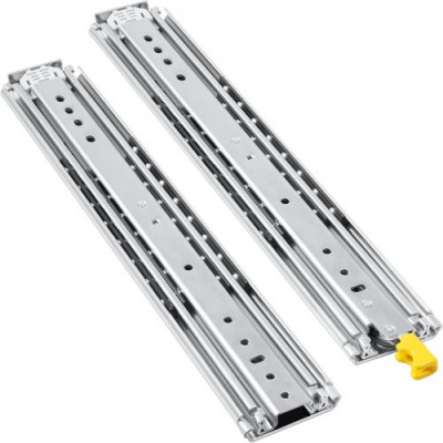 Guías para Cajones 50,8 cm, Rieles para Cajones 227 kg, Carriles para Cajones Correderas para Cajones Guías Laterales para Cajones con Rodamiento de Bolas Guías Telescópicas para Cajones Plata