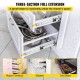 Buy Drawer Slides 2PCS Drawer Rails 61x5.3x1.92cm Drawer Runners Cold Rolled Steel Load 113kg Drawer Slides Side Rails for Drawers with Ball Bearing