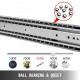 Buy Drawer Slides 71.1 cm, Drawer Rails 227 kg, Drawer Tracks Drawer Slides Ball Bearing Side Drawer Slides Telescopic Drawer Slides Silver