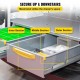 Buy Drawer Guide 50.8 x 7.6 x 1.9 cm Drawer Rail Full Extension 101.6 cm Drawer Track Cold Rolled Steel Drawer Slide Load 225 kg with Ball Bearing Cabinet 2PCS