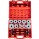 Buy Bearing Removal Tool Kit 44 x 11.5 x 39 cm Bearing Extractor Set 27 Pieces Steel Material Pulling Pressure Sleeve Kit with 5 Discs for Workshops and Garages