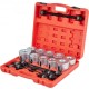 Buy Bearing Removal Tool Kit 44 x 11.5 x 39 cm Bearing Extractor Set 27 Pieces Steel Material Pulling Pressure Sleeve Kit with 5 Discs for Workshops and Garages