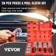 Buy Bearing Removal Tool Kit 51 x 10 x 43 cm Bearing Extractor Set 28 Pieces Steel Material Pulling Pressure Sleeve Kit with 4 Discs for Workshops and Garages