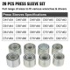 Buy Bearing Removal Tool Kit 51 x 10 x 43 cm Bearing Extractor Set 28 Pieces Steel Material Pulling Pressure Sleeve Kit with 4 Discs for Workshops and Garages