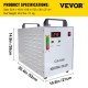 Comprar Resfriador de água industrial de termólise CW-3000 para máquinas de gravação CNC/laser 60W/80W 220V 60Hz, tanque refrigerador de água de termólise 9L, resfriador de água industrial de 10m