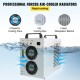 Buy 220V CW-5200 Industrial Water Cooled Chiller for 130/150W CO2 Laser Tube, CO2 Glass Laser Tube Chiller with Precise Thermostat, 6L Cooling Tank