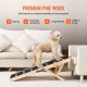 Comprar Rampa para Perros Longitud de 1000 mm Rampa Plegable Antideslizante para Perros Pequeños/Grandes Altura Ajustable 6 Niveles 38-56 cm Adecuada para Cama, Sofá, Acceso al Coche, Interior, Exterior