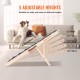 Buy Dog Ramp Length 1000mm Non-Slip Foldable Ramp for Small/Large Dogs Adjustable Height 6 Levels 38-56cm Suitable for Bed, Sofa, Car Access, Indoor, Outdoor