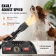 Buy Dog Hair Dryer 2000W Dog Dryer Adjustable Speed Temperature Grooming Hair Dryer with 4 Different Nozzles Extendable Hose Approx. 71-239cm for Pets, Black