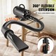 Buy Dog Hair Dryer 2000W Dog Dryer Adjustable Speed Temperature Grooming Hair Dryer with 4 Different Nozzles Extendable Hose Approx. 71-239cm for Pets, Black