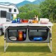 Buy Camping Kitchen Furniture 120x47x70 cm Portable Folding Camping Cabinet Camping Kitchen Structure with BBQ Picnic