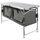 Buy Camping Kitchen Furniture 120x47x70 cm Portable Folding Camping Cabinet Camping Kitchen Structure with BBQ Picnic