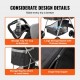 Buy Dog Stroller 4 Swivel Wheels 1 Brake Pet Stroller Load 16kg Dog Carrier Removable Bracket Storage Basket Cup Holder for Dogs, Black Dark Grey