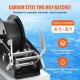 Buy Manual Winch Pull Capacity 3500 lbs Boat Trailer Winch Heavy Duty Hand Crank with 10m Polyester Strap with Two Way Ratchet for Trailer, Boat, ATV