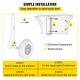 Buy Boat Launching Wheels 12" / 30.5cm Boat Launching Wheels 500lbs / 227kg Inflatable Boat Dolly Wheel Aluminum Alloy for Inflatable Boat, Kayak, Sailing Boat