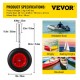 Buy Boat Launching Wheels 15" / 38.1cm Boat Launching Wheels 300lbs / 136kg Inflatable Boat Dolly Wheel Aluminum Alloy for Inflatable Boat, Kayak, Sailboat