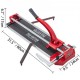 Buy 3/5 Inch Heavy Duty Tile Cutter with Red Cap 24 Inch Cutting Double Rails & Brackets