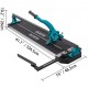 Buy 3/5 Inch Heavy Duty Tile Cutter with 31 Inch Blue Cap and Unique Laser Precise Positioning Rail