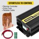 Comprar Convertidor de Corriente GYS-2500W, Convertidor Onda Modificada DC 12V AC 230V, Inversor Onda Pura para Coche de Pico 5000W Inversor de Corriente Frecuencia Salida 50Hz Mando a Distancia y LCD