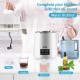 Buy Water Distiller 4L Distillation Filter 750W 1L/H Speed Adjustment, Distillation Filter Purifier 7.9 lbs Stainless Steel with Double Screen, White