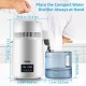 Buy Water Distiller 4L Distillation Filter 750W 1L/H Speed Adjustment, Distillation Filter Purifier 7.9 lbs Stainless Steel with Double Screen, White