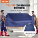 Comprar Mantas para Mudanzas de Muebles 2032x1829 mm Mantas de Protección de Embalaje Resistentes 12 Piezas Tela no Tejida 65 libras/dz para Proteger Muebles, Pisos, Electrodomésticos, Azul/Naranja