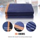 Comprar Mantas para Mudanzas de Muebles 2032x1829 mm Mantas de Protección de Embalaje Resistentes 12 Piezas Tela no Tejida Algodón Reciclado para Proteger Muebles, Pisos, Electrodomésticos, Azul/Naranja