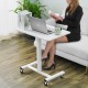 Buy Mobile Standing Desk Height Adjustable 713-1118mm Sit/Stand Desk Load 18.1kg with Gas Spring 360° Swivel Casters Lockable Computer Table for Home Office School