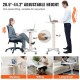 Buy Mobile Standing Desk Height Adjustable 723-1122mm Sit/Stand Desk Load 20kg with Gas Spring 360° Swivel Casters Lockable Computer Table for Home Office School