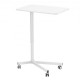 Buy Mobile Standing Desk Height Adjustable 723-1122mm Sit/Stand Desk Load 20kg with Gas Spring 360° Swivel Casters Lockable Computer Table for Home Office School