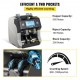 Buy Commercial Automatic Counterfeit Bill Detector and Counter Machine 50W Money Counter 800/1000 Pieces / min Vertical Bill Counters 25.5 x 28 x 27 cm Detector Counter