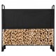 Buy Firewood Storage Rack 132x36x117 cm Steel Frame Firewood Holder with Waterproof 600D Oxford Cover Firewood Storage Rack for 1/4 Rope of Firewood Load 200kg for Garden Patio