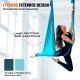 Comprar Hamaca aérea de yoga 10 x 2,8 m Kit de columpio de yoga con inversión de danza aérea Nylon 100 g/m² Capacidad de carga 1000 kg Vuelo aéreo antigravedad para fitness, culturismo, pilates, azul