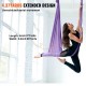 Comprar Hamaca aérea de yoga 4x2,8 m Kit de columpio de yoga con inversión de danza aérea Nylon 100 g/m² Carga 1000 kg Vuelo aéreo antigravedad para fitness Culturismo Pilates Gimnasio Estudio, Púrpura