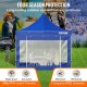 Buy Folding Gazebo with Sidewalls 3 x 3m Pop Up Gazebo Waterproof PVC Tents with Cloth Bag Outdoor Gazebo 3 Adjustable Heights Blue for Parties, Weddings, Gatherings