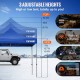 Buy Folding Gazebo with Sidewalls 3 x 3m Pop Up Gazebo Waterproof PVC Tents with Cloth Bag Outdoor Gazebo 3 Adjustable Heights Blue for Parties, Weddings, Gatherings