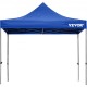 Carpa Plegable con Paredes Laterales Cenador Plegable de 3 x 3 m Carpas Impermeables de PVC con Bolsa de Tela Cenador para Exteriores 3 Alturas Ajustables Azul para Fiestas, Bodas, Reuniones