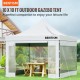 Comprar Tenda dobrável com paredes laterais 3 x 3 m Gazebo dobrável Tendas de PVC à prova d'água com bolsa de pano Gazebo externo com 3 alturas ajustáveis branco para festas, casamentos e reuniões