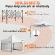 Buy Folding Gazebo with Sidewalls 3 x 3m Pop Up Gazebo Waterproof PVC Tents with Cloth Bag Outdoor Gazebo 3 Adjustable Heights White for Parties, Weddings, Gatherings