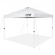 Buy Pop Up Gazebo Tent 120x120 Inch Gazebo Canopy 250D PU Silver Coated Fabric Carbon Steel Frame with Wheeled Bag 4 Sandbags for Outdoor, Garden, Camping, White