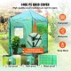 Buy Greenhouse with Door and Window 1.2 x 1.8 x 2.4m PE Greenhouse Garden Greenhouse Stable Steel Frame Green Portable Greenhouse with Zipper Door and Window for Garden Patio